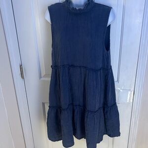 Simply Southern Blue Tiered/Babydoll Dress